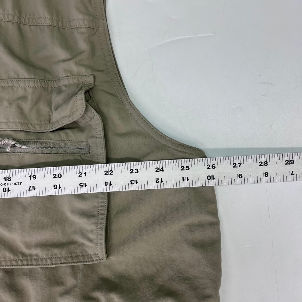 Columbia GRT Mens XXL Olive Green Multi-Pocket Utility Fishing Hiking Gear Vest - Picture 13 of 14